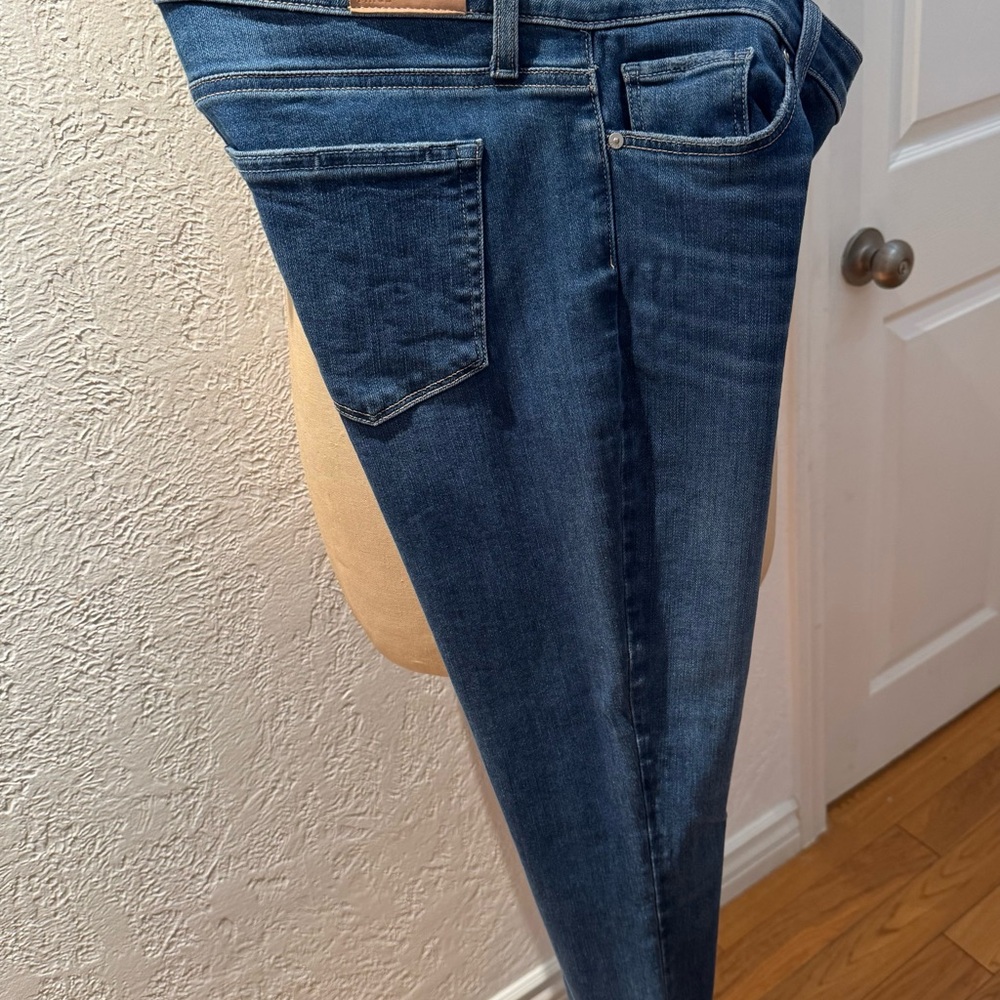 PAIGE Blue Skinny Jeans with Rich Indigo Hue